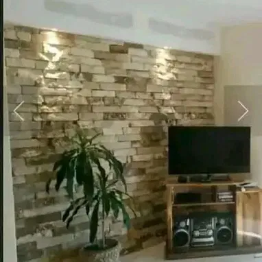 Se vende enchapes de pared de tirillas de piedra,decore su hogar o negocio dándole un toque único y moderno buen precio - Img 86251478