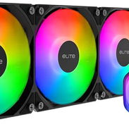 Sellado en caja 130usd Cooler Master 360 Elite - Enfriador líquido para CPU, bomba de cámara doble, iluminación aRGB per - Img 57002110