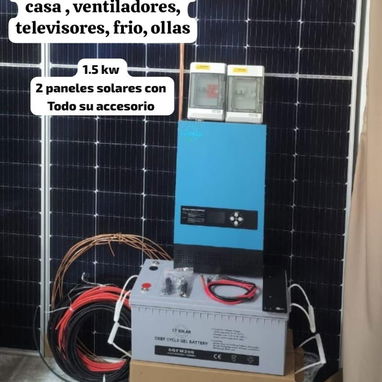 Paneles solares con su kit de montaje - Img 95388219