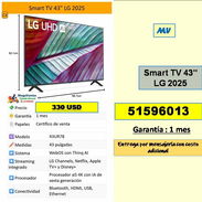 Smart TV LG 43 pulgadas 2025....330 USD...51596013...Transporte costo adicional (MV-630) - Img 55991851