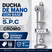 Ducha de mano con acabado de clomo, s.p.c incluye accesorios de montaje y garantía 7dias - Img 57753876