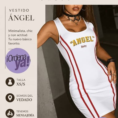 4 USD Blusa Talla S/Vestido blanco 12 usd Talla M/ 8 USD Vestido ángel Talla XS/S/Vestido tejido Talla L/Yellow $4500 / - 3/7