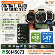 VENTILADOR RECARGABLE MODELO F6 – 20,000 mAh - Img 57190005