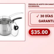 FREIDORA DE ACEITE CON CANASTA ESCURRIDORA . - Img 58306364