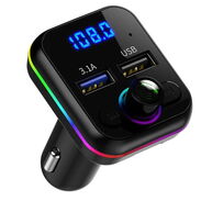 ✳️ Transmisor FM / Reproductora MP3 Bluetooth USB Auto ⭕️ Reproductor MP3 Carga Rápida Autos NUEVO Reproductor Música - Img 44544099