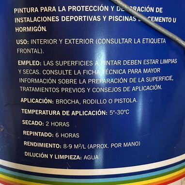 PINTURA TRANSITABLE PARA SUELO, BOTE DE 15L MARCA ARCO IRIS - Img 102930622
