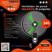 SUPER PRECIO 💲40💲VENTILADOR MILEXUS DE PARED 18". ENTREGA GRATIS CON FACTURA Y GARANTÍA 1 MES. TLF 54833699 - Img 50116906