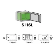 *<**<**<*<* CAJA DE SEGURIDAD DE 16 LITROS CON BALDA *<<*<*<*<*<*<* - Img 44440374