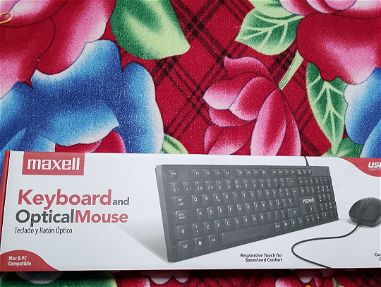 Combo de mouse y teclado óptico marca Maxell new. - Img main-image