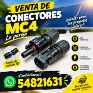 Conector MC4 la pareja 1000cup para sus paneles solares. También tengo las pinzas - Img 55328984