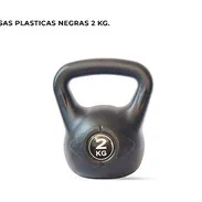 Pesas rusas (kettlebell) 2kg 4kg 6kg 8kg nuevas Negra’s plásticas diseño elegante - Img 57549142