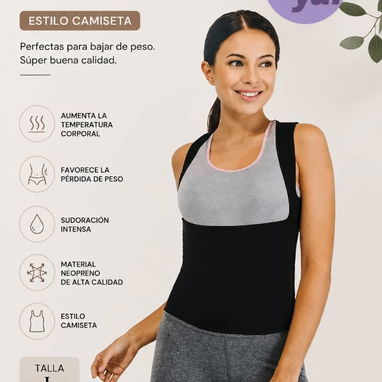 Faja Sauna de Neopreno para Hombre Chaleco de neopreno Tallas: XXL – XXXL 💰 Precio: 15  USD/ tipo camiseta $13 - 2/2