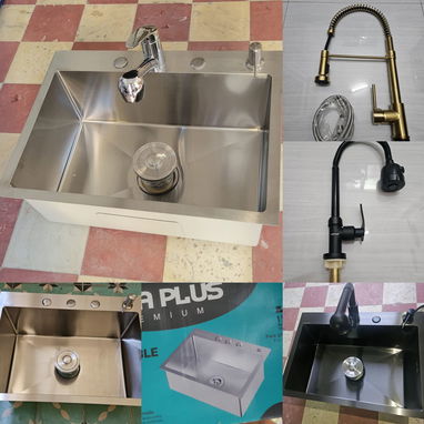 Duchas Mezcladoras.Tasa Monolitica.Sombrilla con su panel y luces.Fregaderos Inteligente y Semi-Inteligante.Piscinas.Acc - Img 124156747