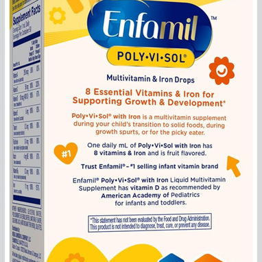 Multivitaminas en suspensión con hierro POLY-VI-SOL 50ml, de 6-24 meses - 3/3
