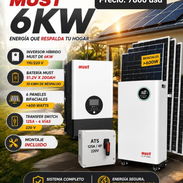 Kit solar: Inversor Must + batería + 6 paneles solares (oferta también sin paneles) - Img 56451411