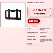 SOPORTE FIJO PARA TV 14" A 42" . - Img 57882395