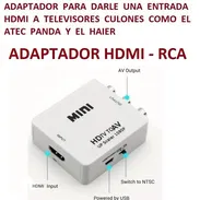 ADAPTADOR PARA DARLE UNA ENTRADA HDMI A TV CULONES ANTIGUOS RCA - Img 54504083