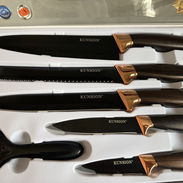 🔪🧑‍🍳Set de cuchillos profesionales de varios tamaños con pelador - Img 55740562