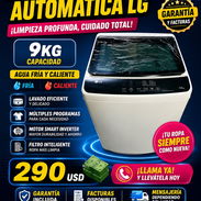 Lavadora automatica LG de 9kg agua fria y caliente - Img 55724230