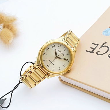 RELOJ CITIZEN ECODRIVE WEEKENDER (EM0752-54P) DE MUJER , NUEVO A ESTRENAR , 35MM EN ACERO INOXIDABLE DORADO 58049738 - Img 115839666