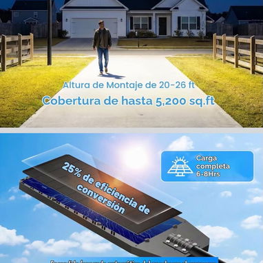 Lampara Exterior Recargable Solar 15 000 v - 2/4