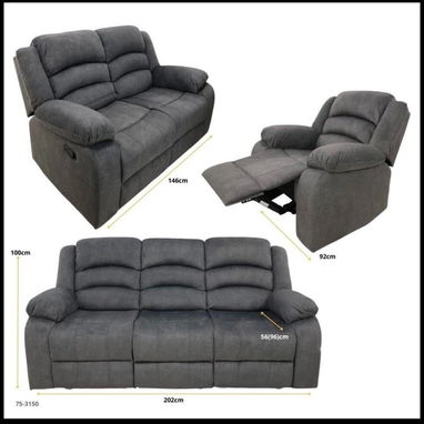 Juegos de muebles 3,2,1 reclinables importados Nuevos en caja 📦 - Img 122910873