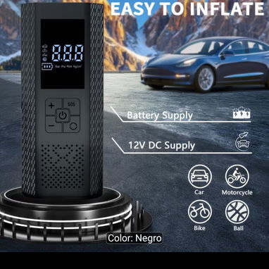 Mini compresor de aire digital portátil recargable - 5/8