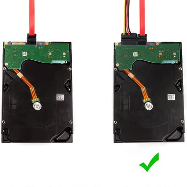 CableCreation Cable SATA III [2 unidades] SATA III de 8 pulgadas/0.6 pies SATA III 6.0 Gbps 7 pines hembra a ángulo - Img 102990951