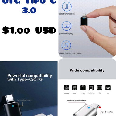 HUB USB/C 3.0 y OTG C- USB 3.0 - Img 121887520