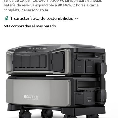 PLANTA ELECTRICA ECOFLOW DELTA PRO ULTRA DE 7200 W HASTA 14400 W.NUEVA, ADMITE 5 BATERIAS EXTRAS - Img 121618763
