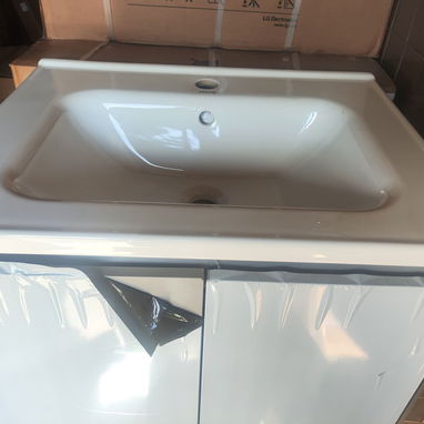 LAVAMANOS CON PILA Y  MUEBLE Y ESPEJO NUEVO EN CAJA - 2/2