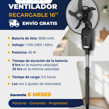 VENTILADORES RECARGABLES - Img 126319048