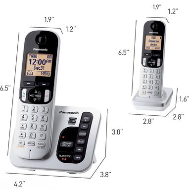 Panasonic KX-TGC222B Sistema de contestador con 2 teléfonos - 3/8