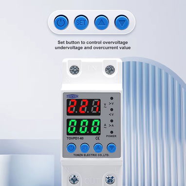 Protector de Voltaje 110/220v 63A 50/60Hz Ajustable y Programable - Img 123820258