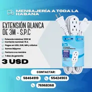 🔌 EXTENSIÓN ELÉCTRICA BLANCA DE 3M - S.P.C 💲 Precio: 3.00 USD - Img 58244575