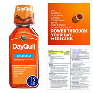 Dayquil y Nyquil jarabes para el catarro, congestión nasal y dolores 12oz - Img 48360992