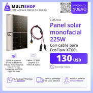 Panel Solar 225W con cable para ecoflow - Img 57128910