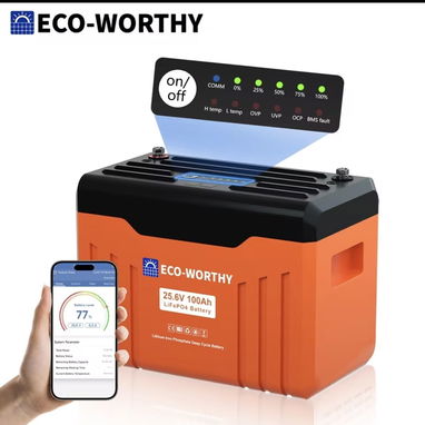 Inversor Sumry 4kw, Bateria Litio 12v 100ah, Controlador Solar 60A, Cargador 12v 40a, Transfer Automático 110v - 5/5