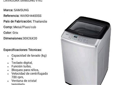 *Lavadoras automática "Samsung" 9kg transporte incluido Habana - Img main-image