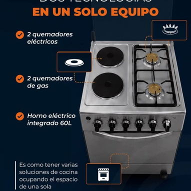 Cocina de gas electrica y de horno - Img 124329130