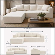 Sofa comprimido en L o Sellado al Vacio (lyn) - Img 55848141