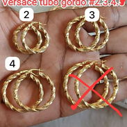 Argollas de oro versace tuvo gordo - Img 57621302