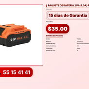 PAQUETE DE BATERÍA 21V (4.0A) FD10102141 VPT-0217 - Img 56216267
