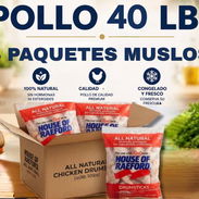 Pollo caja de 40lbr trae 4 paquetes de 10lbr de Muslo - Img 55204281