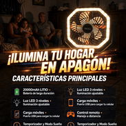 Ventilador Recargable Royal F6 20000mah Ilumina tu hogar en Apagón - Img 58200918