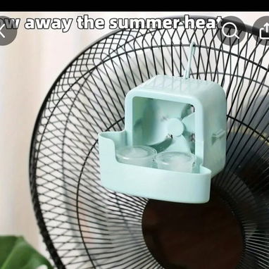 Pequeño ventilador con vasitos para hielo para poner delante del ventilador - Img 116737549