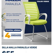 🪑 Silla de malla paralela verde | Dale color a tu espacio ✨ - Img 58219606