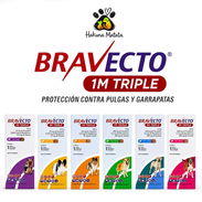 BRAVECTO 1M TRIPLE/ Protección contra garrapatas y pulgas - Img 56402554