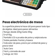Pesa electrónica de mesa. Nueva a estrenar - Img 49532220