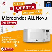 Microondas,marca All Novu,20 L,domicilio con costo adicional,aceptamos USD,Zelle,Cup,Somos empresa. - Img 55317968